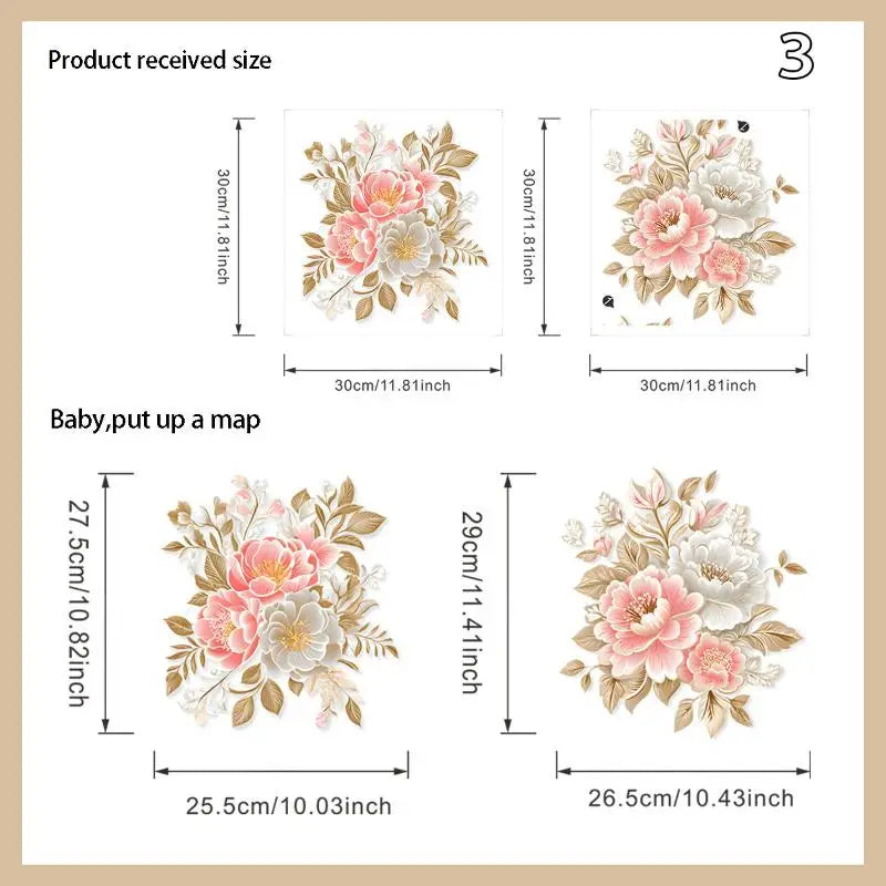 Pattern Toilet Stickers Bathroom Decoration Decor Self-adhesive Qme 3