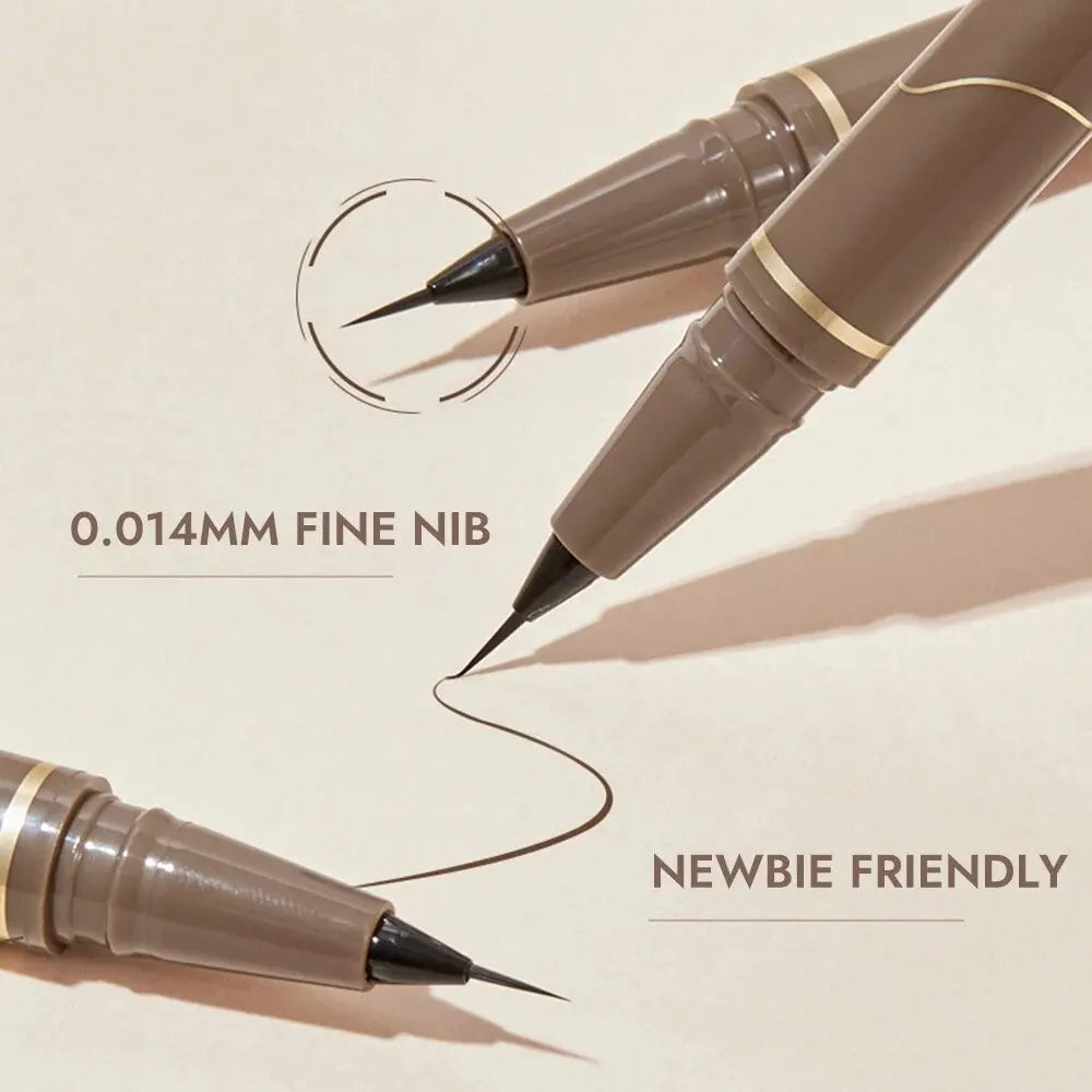 GECOMO Liquid Eyeliner 0.01mm Super Slim Waterproof Quick Dry Long Lasting Color No Smudging Eyeliner Pencil Qme