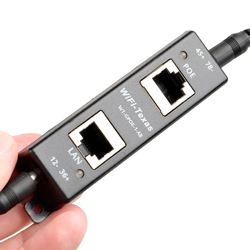 1PCS 1-Port Gigabit POE Midspan Injector A.B Mode with 90W POE Module for Ethernet Power Supply Qme