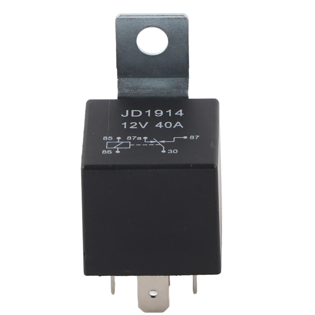 12V Relay 5 Pin 12V 30A/40A Weatherproof Waterproof Car Auto Relay Auto Relay Relay Car Relay Relay Qme black