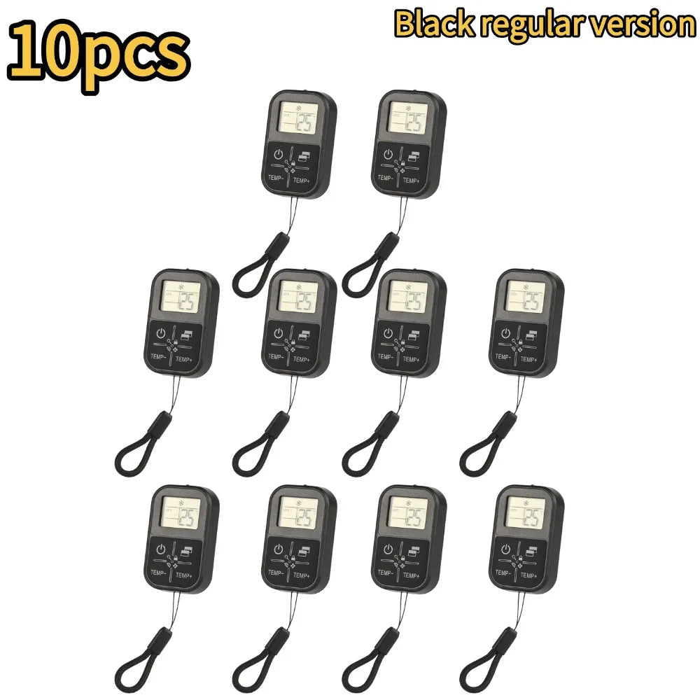 NEW Mini Universal AC Remote Control with Temperature Display CR2032 Battery, Compact Air Conditioner Remote for All Brands Qme 10pcs-regular