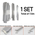 Z-shaped Window Sealing Strip Steel Window Windproof Soundproof Strip Door Sealing Gap Insect Proof Acoustic Foam Filling Strip Qme 1set