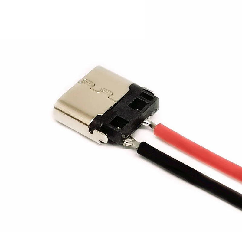 USB Type-c 2P Welding Wire Female Connector Cable Mobile Phone Qme
