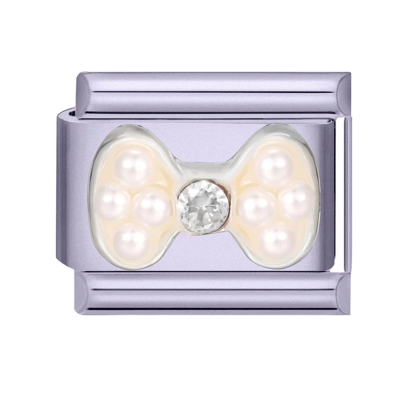 2026 Y2K Charm Beautiful Purple Sunset Zircon Italian Charm Links Fit 9mm Bracelet Stainless Steel DIY Jewelry Making Wholesale Qme Style 1