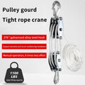 High-strength Polyethylene Rope Crane Manual Lift 270 Rotatable Zinc Qme A4