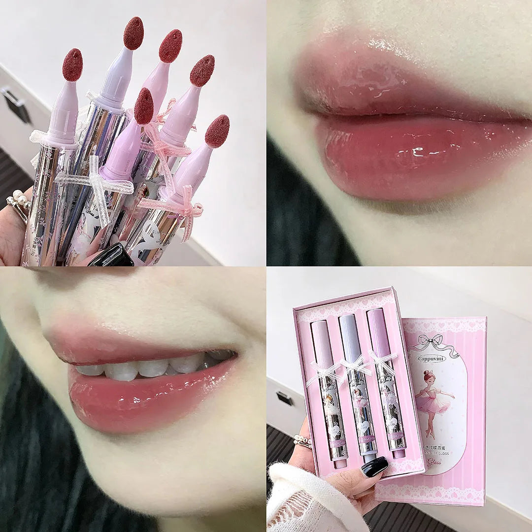CAPPUVINI Ballet Girl Membrane Lip Gloss Long-wearing Non-smudging Qme A73-06