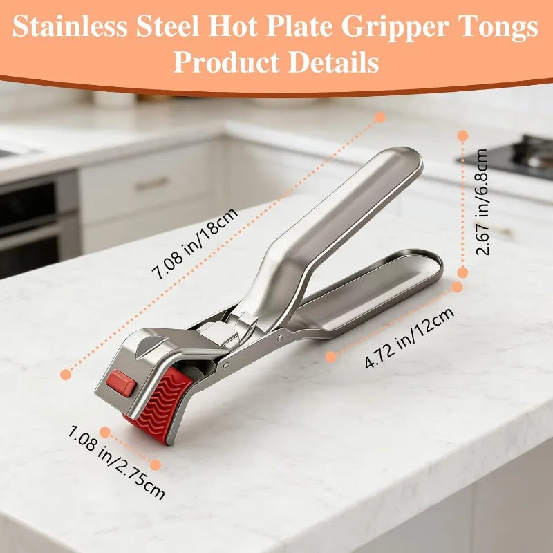 Anti-scalding Clip Stainless Steel Clamp Non-slip Bowl Frying Pan Air Qme