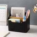 Multi-function Storage Box TV Air Conditioner Remote Control Organizer Practical Tissue Box Home Cosmetic Storage Box Qme BLACK