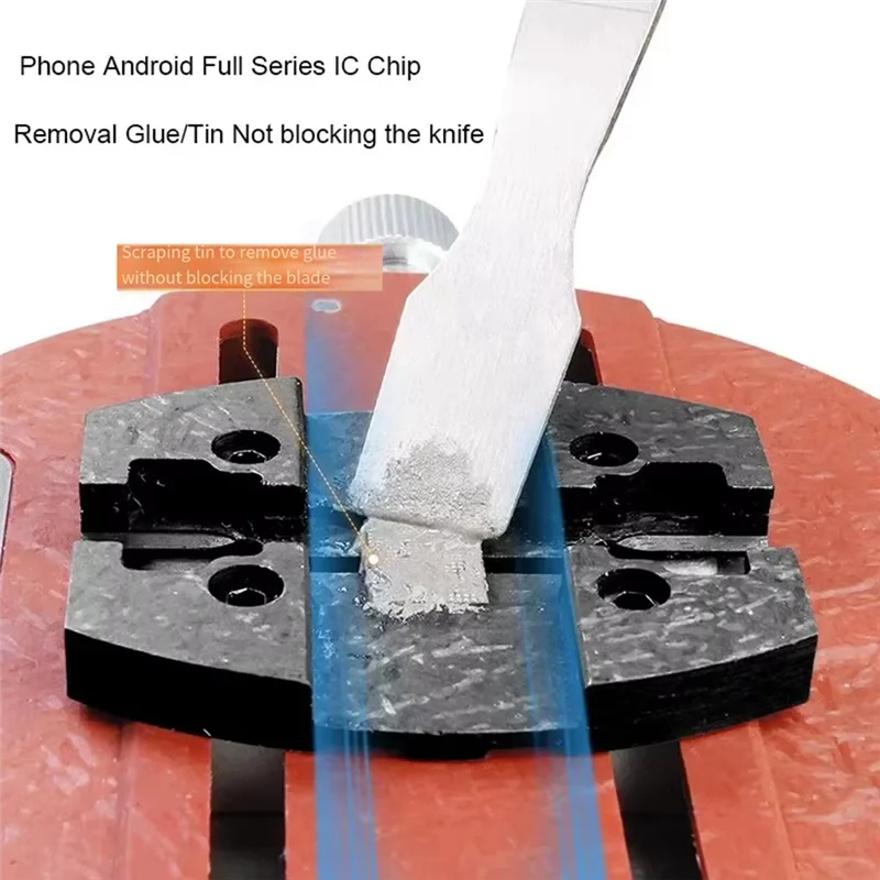 A02F-Board Holder Universal Phone PCB BGA Circular Fixture Motherboard CPU IC Chip Glue Tin Remove Soldering Repair Clamp Qme As Shown NONE