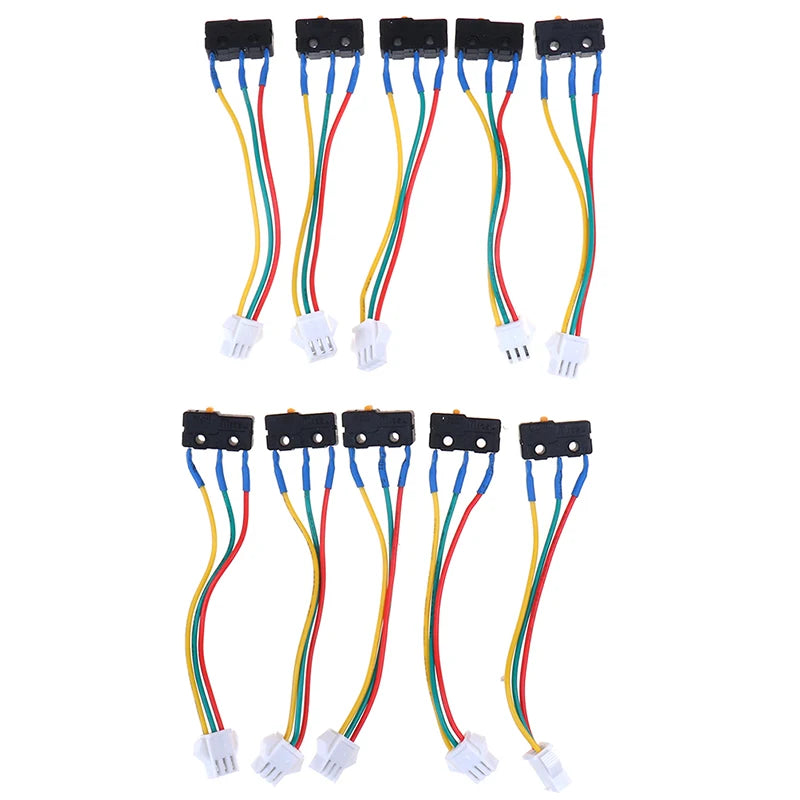Flame Retardant Metal Micro Switch 3 Wires 0 6x1x2cm Gas Water Heater Qme