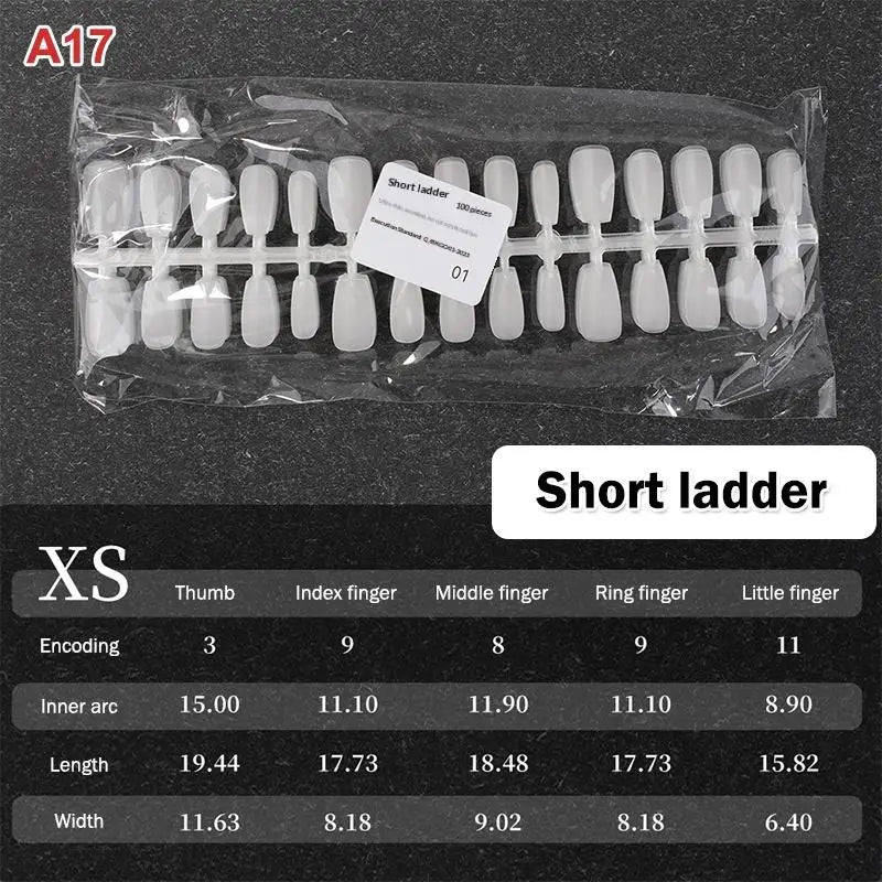 Nail Salon Matte False Tips Box Easy Wear Press Nails Home Manicure Qme A17