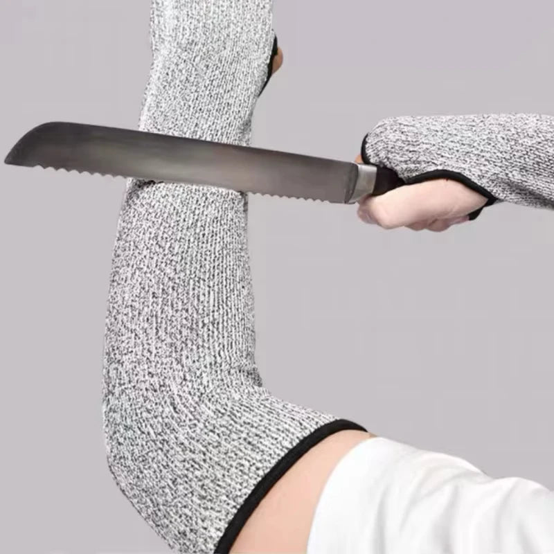 Anti-Cut Safety Sleeves Cutting Resistant Arm Puncture Gloves Breathable Protector Household Arm Guard Bracers Qme