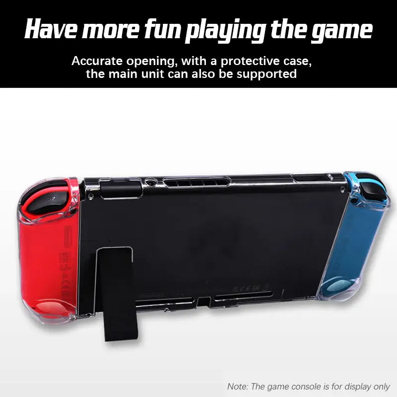 Suitable For Nintendo Switch High Transparency Pc Protective Case Game Console Handle Full Package Ultra Thin Split Protective Qme