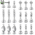 Pandahall 60Pcs 6 Styles Tibetan Chess Piece Charms 3D Internatiional Chess Piece Charms for Jewelry Making DIY Crafting Qme Default Title