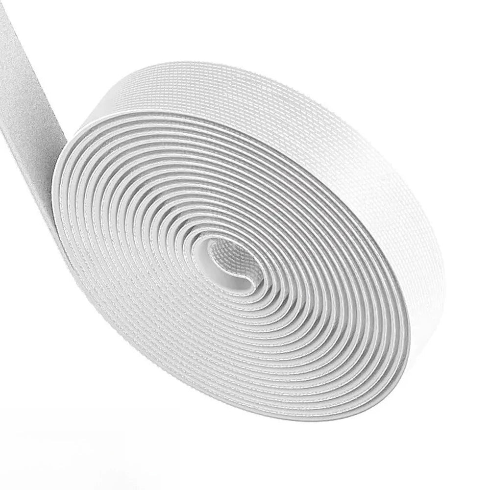 3m/5m 1 Roll Reusable Fastening Tape Cable Ties Multi-Purpose Cord Organizer Computer TV Wire Storage Data Cable Management Tie Qme WHITE 3M