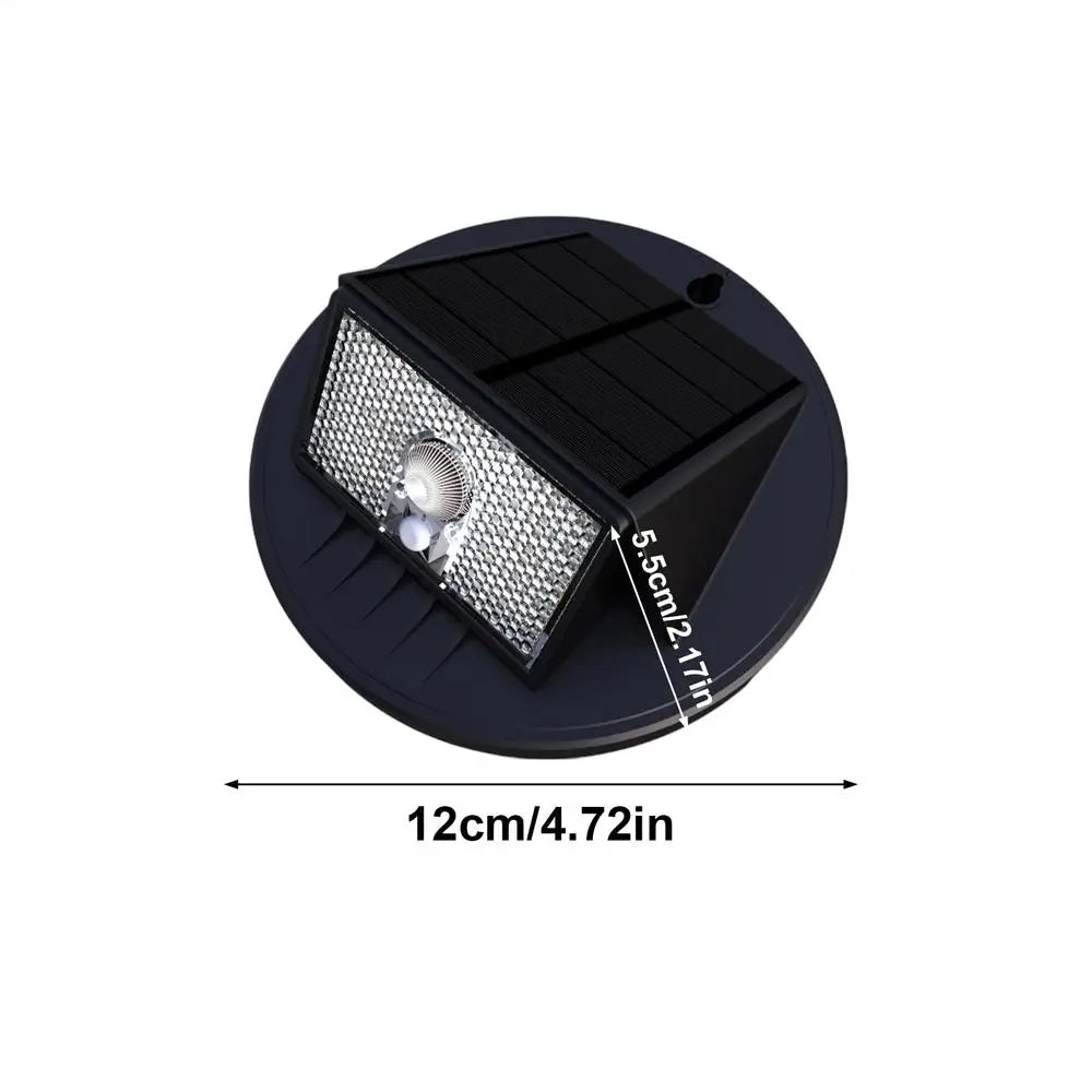 Solar Fence Light Waterproof Motion Sensor LED Decorations Powered Qme China Mainland white light