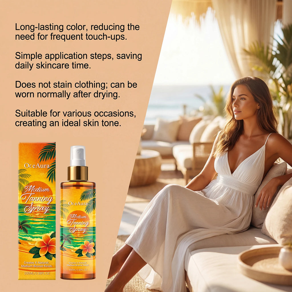 Self Tanning Spray Self Tanner Sunless Tanning Mist for Body Face Natural Looking Gradual Tan Sunless Tanner Spray for Men Women Qme