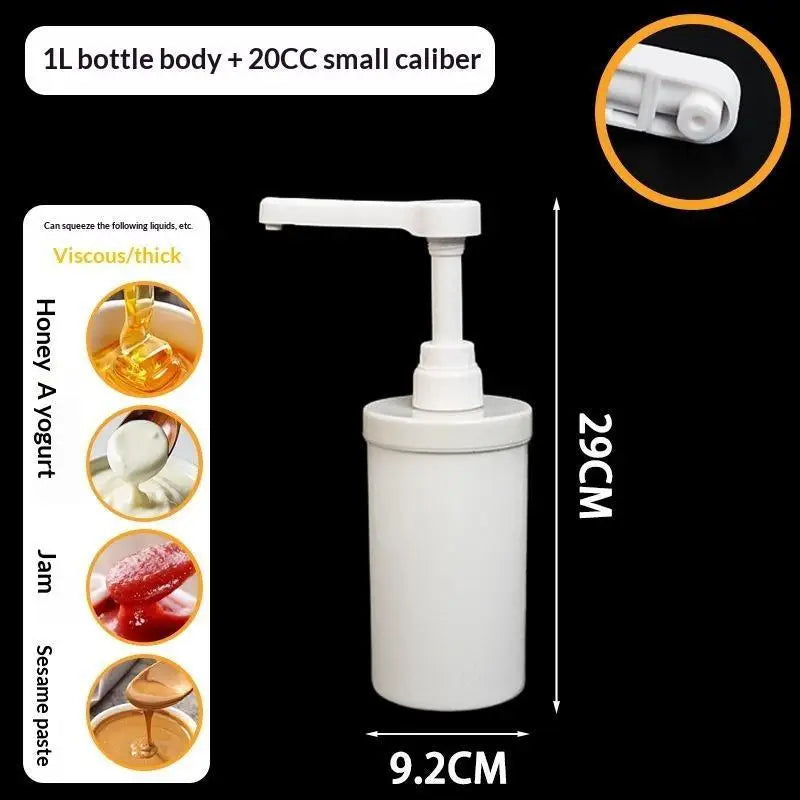 Food Grade Plastic Multipurpose Syrup Dispenser Detachable Design Accurate Pump For Cafe Milk Tea Shop Home Bar Qme C1