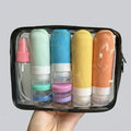 Silicone Travel Bottles Leak Proof Toiletry Containers Shampoo Qme 17Pcs Yellow