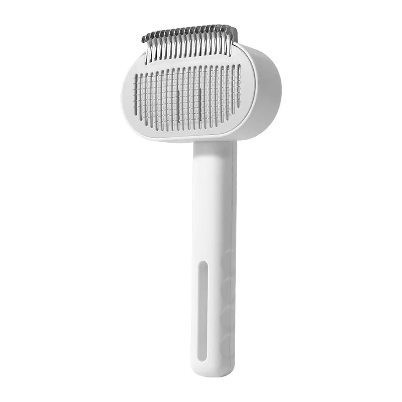 Professional Cat Grooming Brush Deshedding Tool Removes Loose Fur All Qme 1Pc White