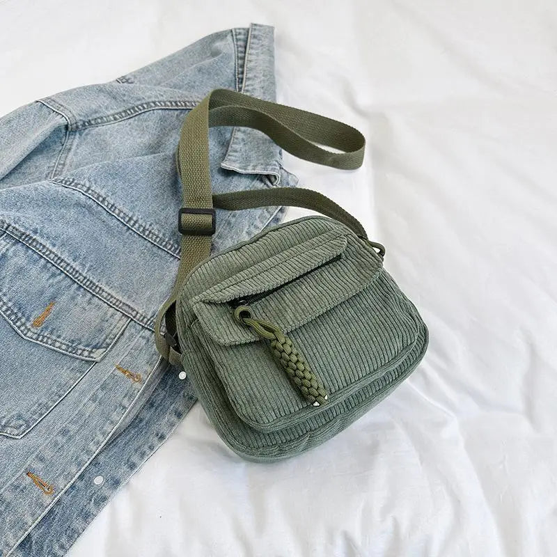 Crossbody Bag For Women Casual Style Zipper Closure Adjustable Strap Large Capacity Multi Pockets Messenger Bags Shoulder Purse Qme Green