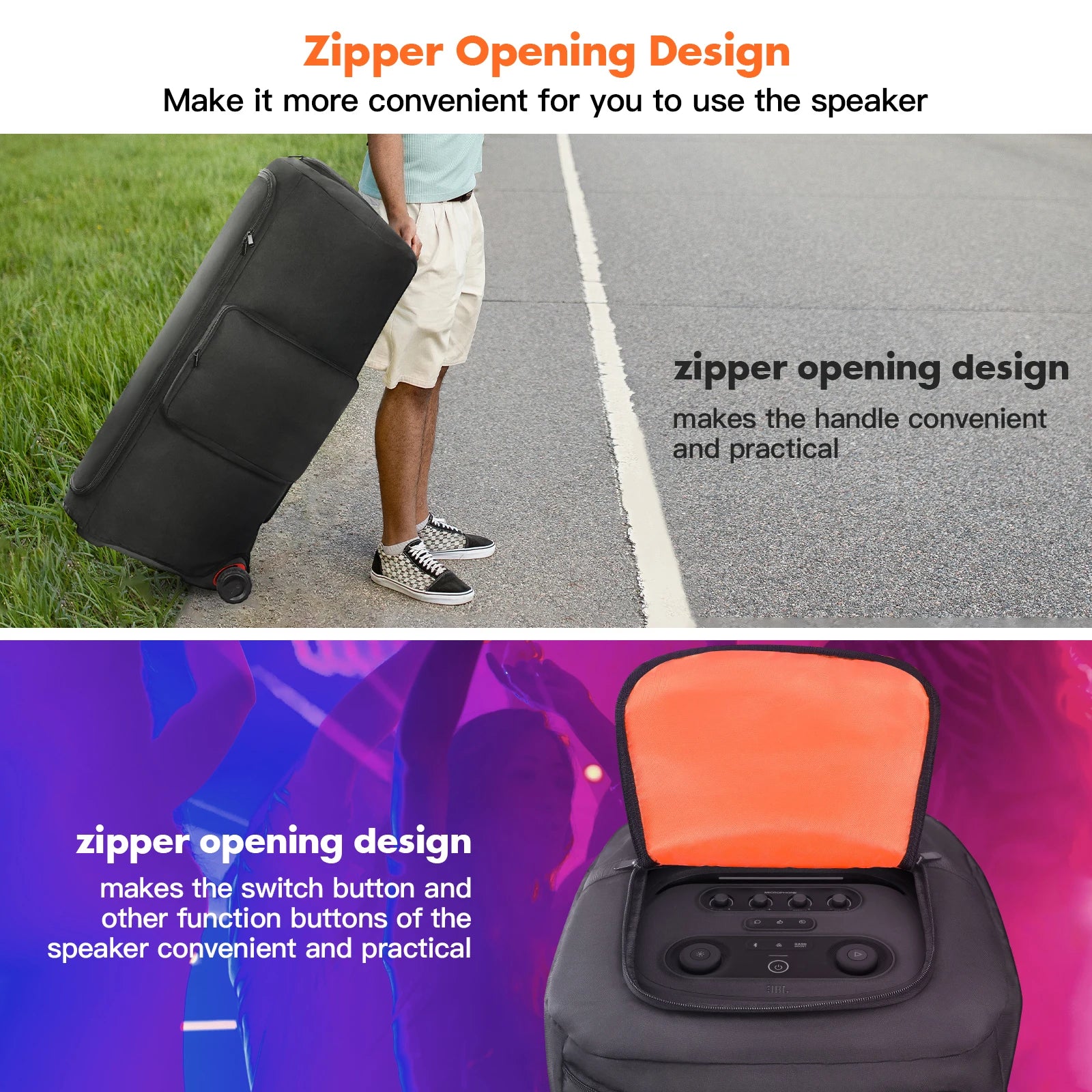 Speaker Case Compatible with JBL PartyBox 720 Portable Speaker Dust Cover Storage Bag for JBL PartyBox 720 for Outdoor Travel ﻿ Qme
