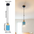 Minimalist Chandelier Bedroom Bedside Lamp Modern Nordic Restaurant Ssingle Head Small Chandelier Bar Counter Small Chandelier Qme Blue