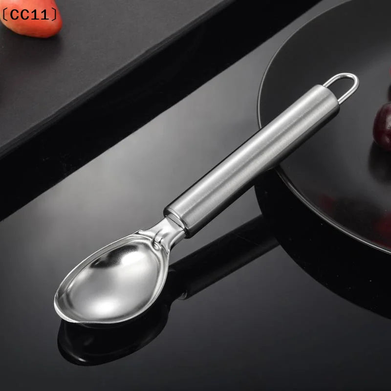 Stainless Steel Ice Cream Scoop Long Handle Rust Proof Surface Qme