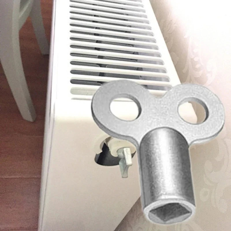 1/2Pcs Zinc Alloy Radiator Key, For Bleeding Air From Radiators,Square Socket Air Vent Valve Tool ,Heating Systems Accessories Qme
