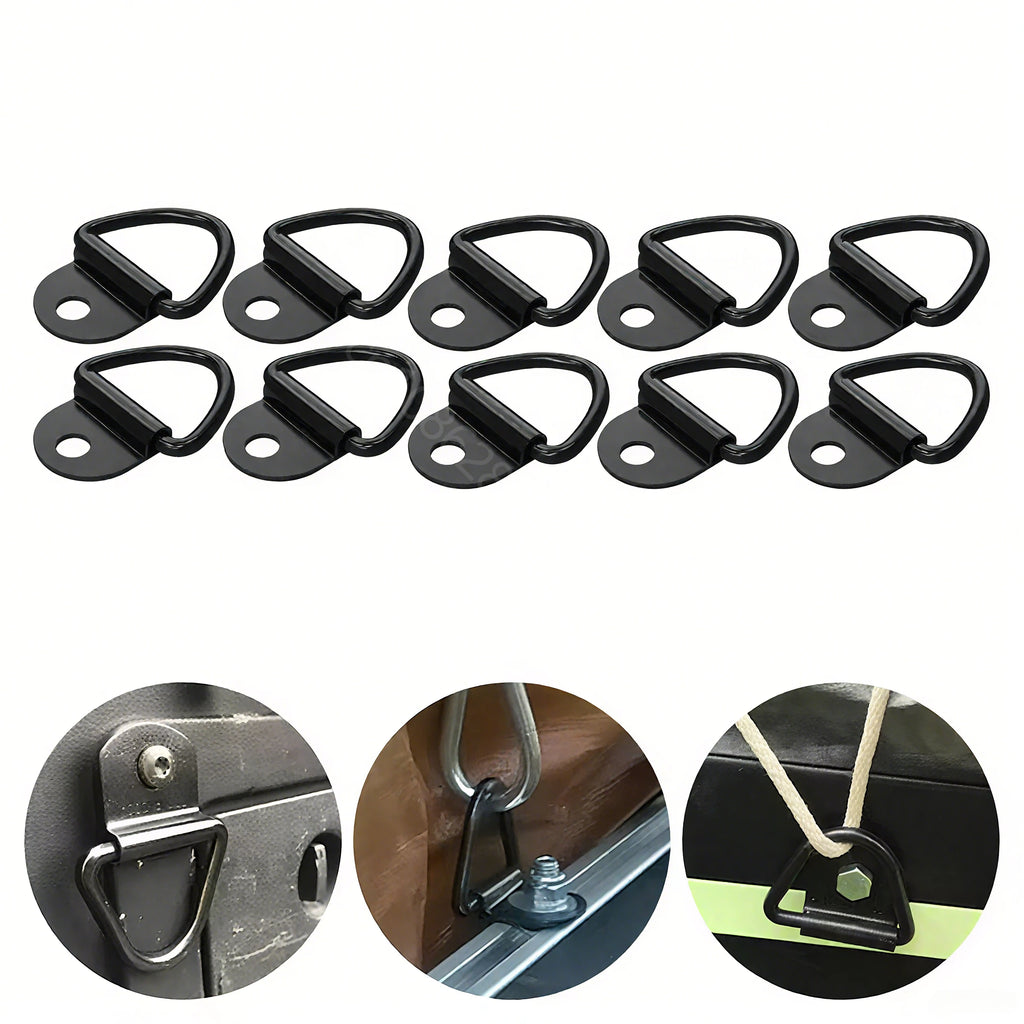 D Rings Tie Down Anchors Ring Pull Multi-purpose Hooks Lashing Load Qme