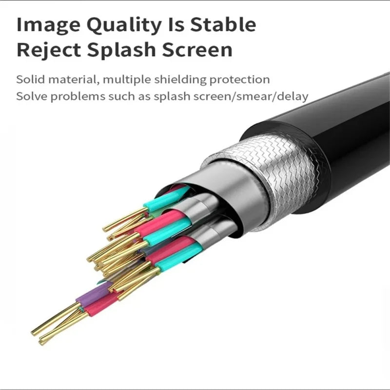 DP To HDMI-compatible Cable 4k DisplayPort To HD Adapter Male To Female Display Port To HDTV Converter for PC Monitor Projector Qme