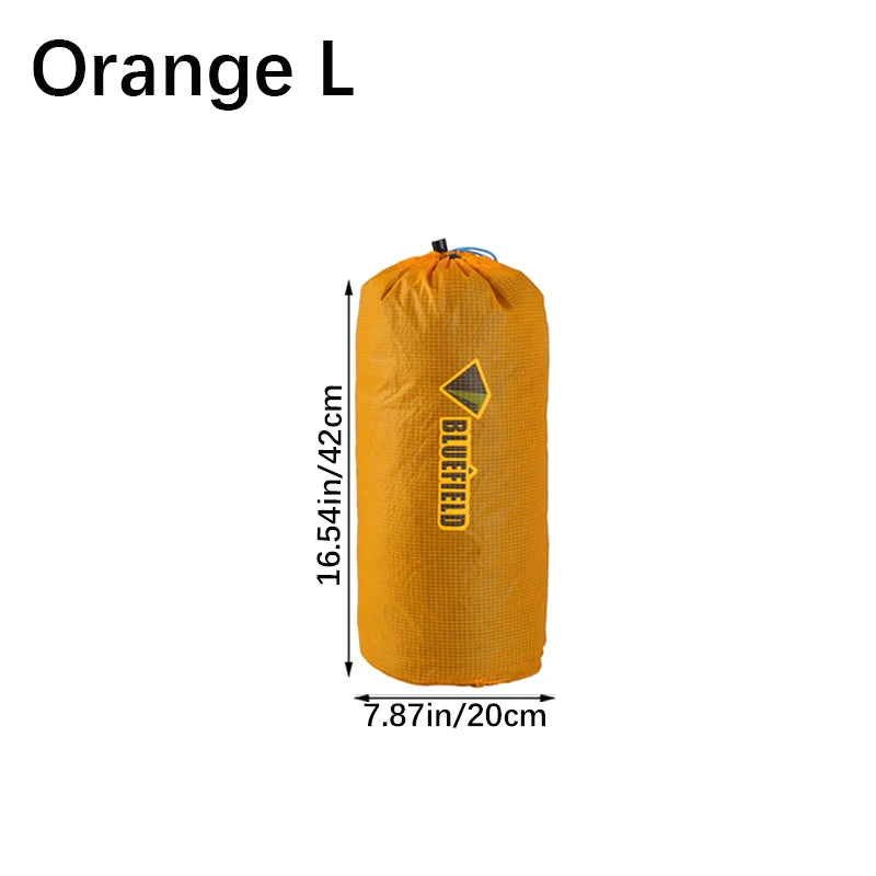 Cord Bag Outdoor Dry Waterproof Nylon Storage Pouches Tent Peg Travel Qme Orange L