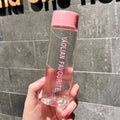Portable Outdoor Water Bottle Cartoon Pattern Drinking Cup Anti-drop Qme Pink