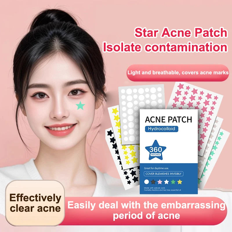 Colorful Hydrocolloid Acne Patches Invisible Anti-blemish Spot Qme