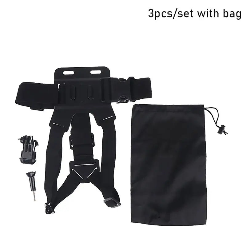 Adjustable Chest Strap Phones Record Videos Like Unique Action Camera Qme 3pcs with bag