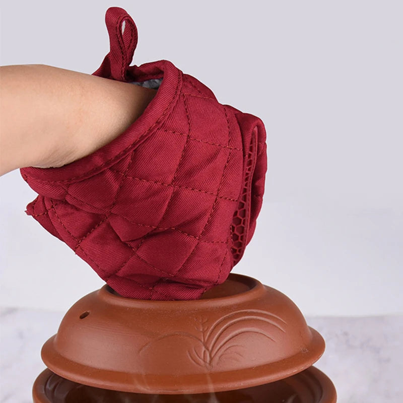 Anti Scald Oven Gloves Kitchen Multi Purpose Fish Shaped Silicone Qme