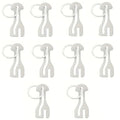 10pcs Stainless Steel Shopping Cart Token Key Tag Reusable for Supermarket Trolley Token Keychain Release Key Coin Keyring Qme 10PCS