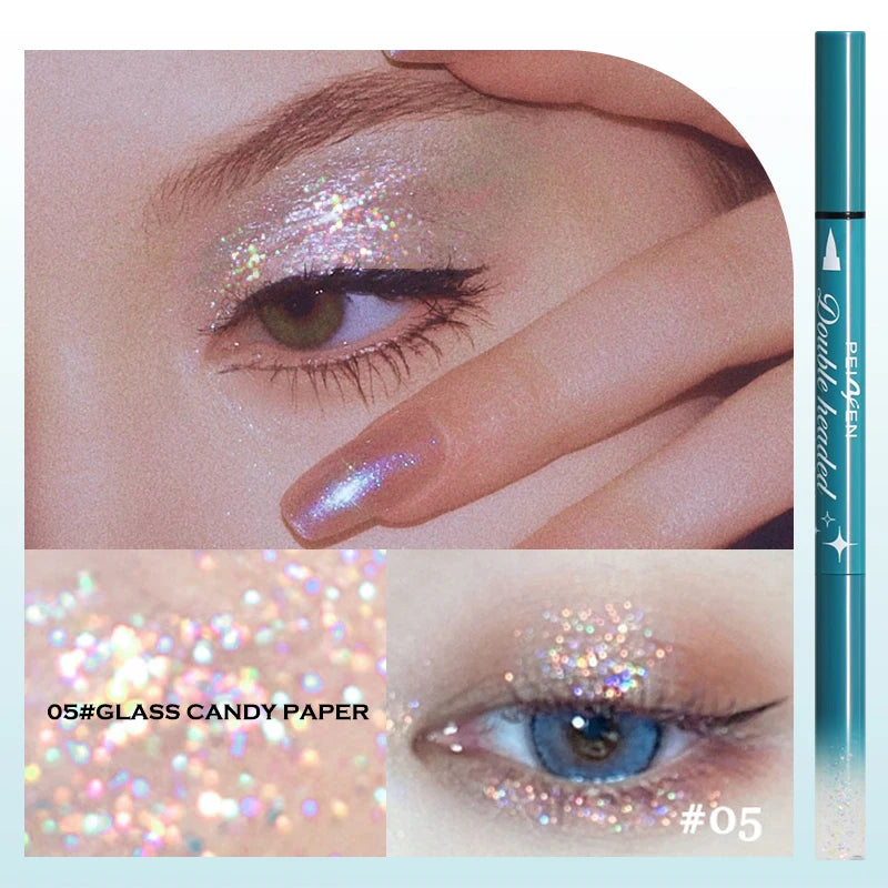 Double Head Waterproof Eyeliner Liquid Pen Lasting Development Not Qme 05CLASS CANOYPAPER