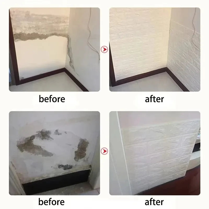 Self Adhesive Faux Brick Wallpaper 38.5x35cm Waterproof Stain Resistant Wall Sticker Apartment Indoor Background Wall Decor Qme
