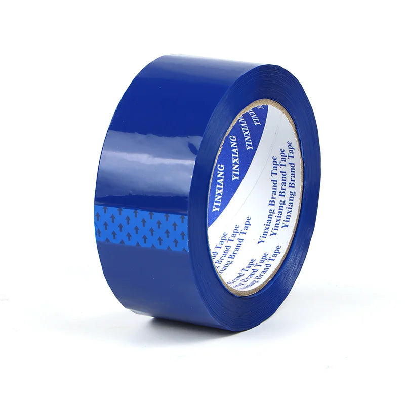 Colorful Wear-Resistant Single-Sided Adhesive Shipping Tape for Warehouse Parcel Packaging Qme Blue 90M 6PCS|44mm
