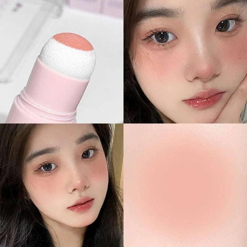 ZVEV Cloud Soft Matte Blush Stick Vibrant Moisturizing Korean Qme e2-19-4