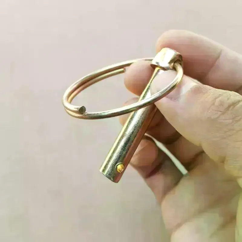 10Pcs Safety Lynch Pin With Ring Anti Lost Lock Pin Heavy Duty Safety Fixing Locking Pins For Towing Trailer ATV UTV Fastener Qme 10Pcs m8