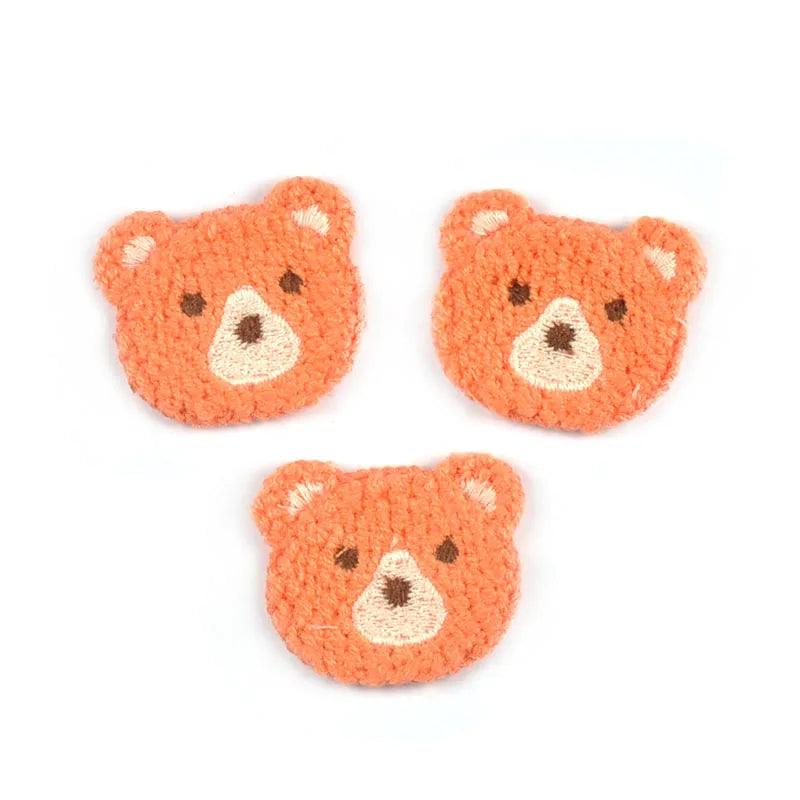 10pcs 3.7x3.4cm Mixed 9 Colors Lovely Bear Patches Embroidery For Kids Clothing Bag Decor Sewing Accessories Home Decor Supplies Qme 9
