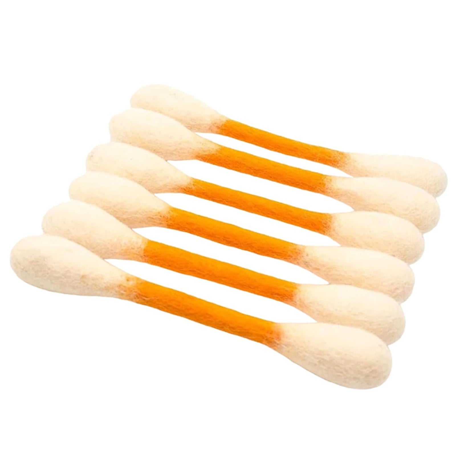 6pcs Felt Cotton Swab Cat Mint Interactive Tooth Cleaning Cat Toy Cat Giant Interaction Toy Soft Interesting Cat Pet Gift Qme YELLOW