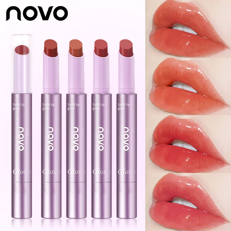 Water Glossy Lip Gloss, Mirror Light Texture,Long - Lasting Shine, All - Day Hydration, Non-Stick Cup Non-Fading Qme
