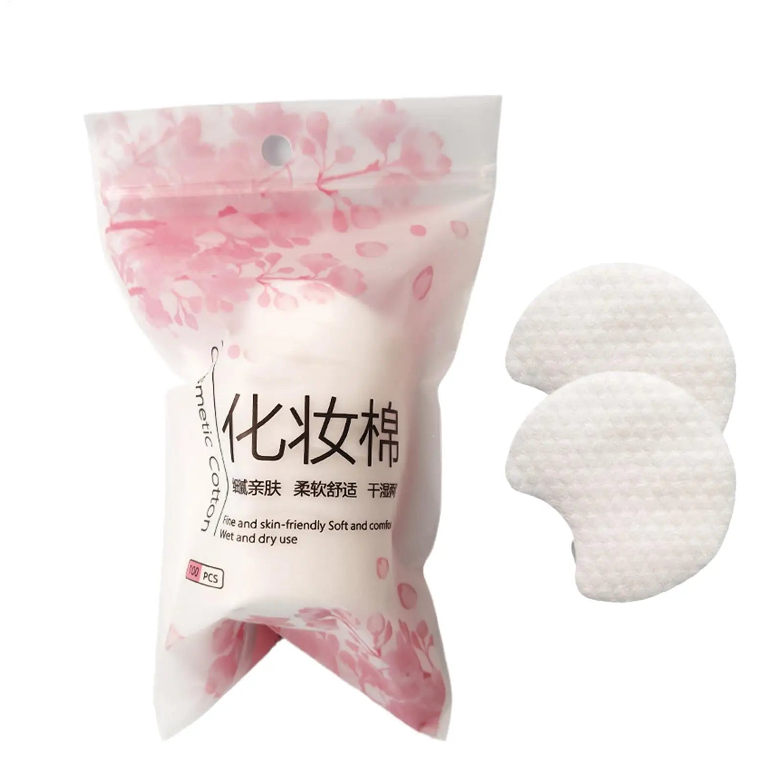 White Rounds Facial Cotton Pads Makeup Remover Natural Soft Wipes Qme