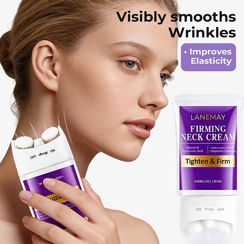 Retinol Double Roller Massage Neck Texture Cream Moisturizing Deeply Qme