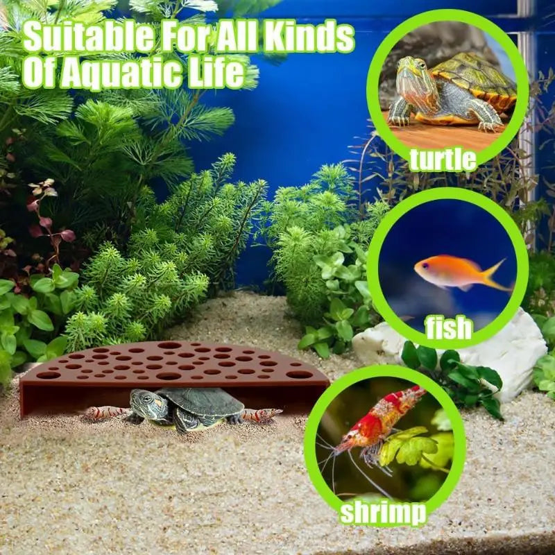 Aquarium Hidden Cave Shelter For Small Fish And Breeding Rest Play Underground Cave Fish Tank Landscape Decoration Qme