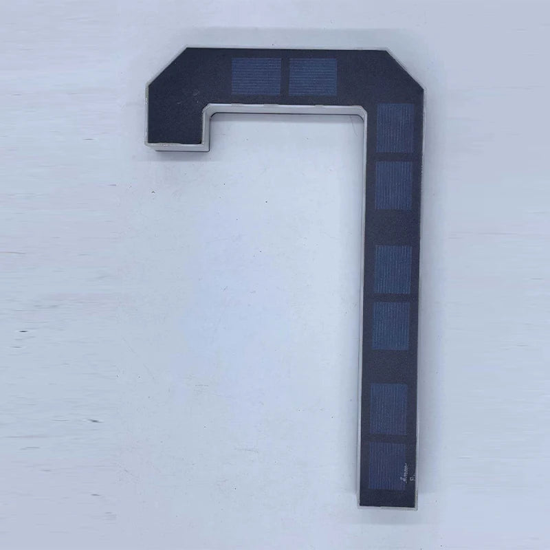 Light Sensor Solar House Number Lights Waterproof Modern LED Address Sign Outdoor Wall Decor For Home Yard Daily Use Qme 4.7 inch number 7