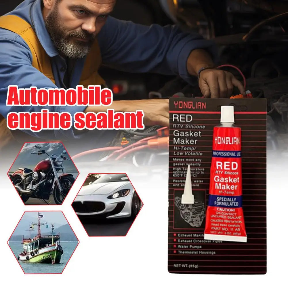 Automotive Engine Sealant Silicone Gasket Maker Waterproof Red Qme